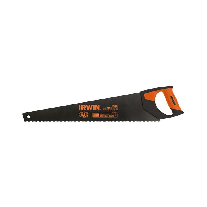 Irwin Plus Universal Coated Handsaw 550mm/22in 8T/9P Orange Handle