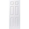 Travis Perkins Moulded 6 Panel White Smooth FD30 Door 2040 x 826 x 44mm