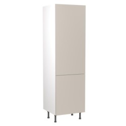 Flatpack 70 30 Fridge Freezer Tower Value Slab Standard Matt Light Grey 600mm - FKKM1222