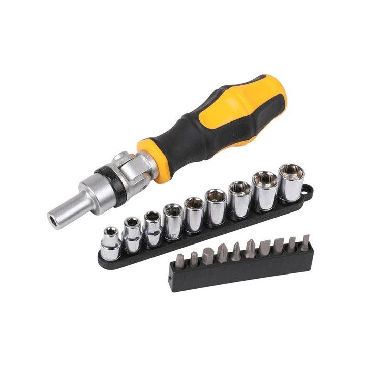 Ram Ratchet Screwdriver C/W Bits RAM0074