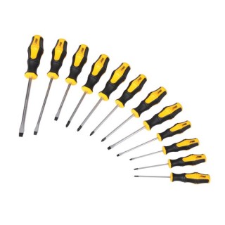 Ram 12 x Piece Screwdriver Sl/Ph/Pz Set (6 Slotted 3 Ph 3 Pz) RAM0076