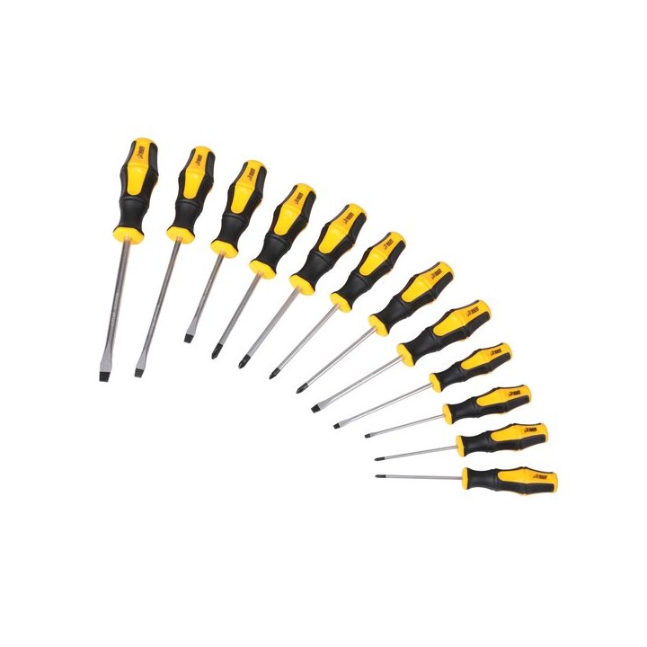 Ram 12 x Piece Screwdriver Sl/Ph/Pz Set (6 Slotted 3 Ph 3 Pz) RAM0076