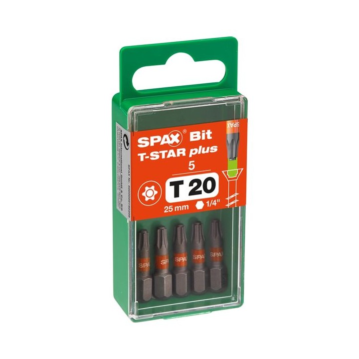 SPAX T-Star Plus T20 Bit Length 25mm Qty 5