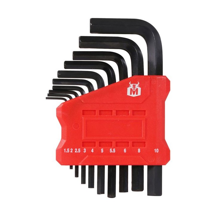 Minotaur Short Arm Hex Key Set Metric