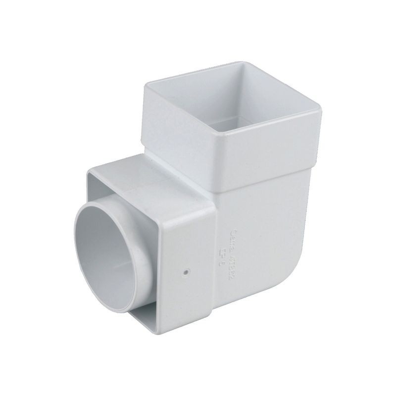 Wavin Osma SquareLine pipe bend 87.5° 61mm white