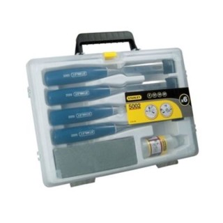 STANLEY® 5002 Wood Chisels 4 Piece Set with CASE