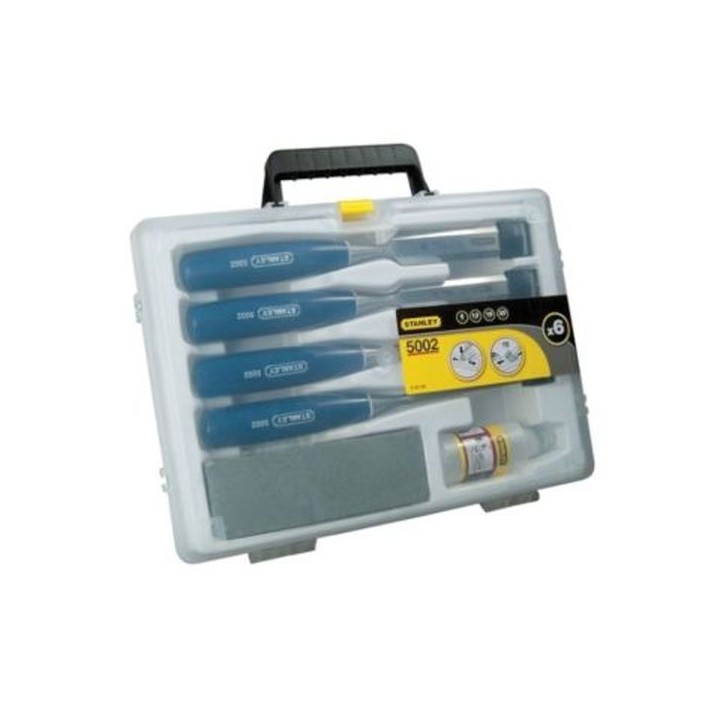 STANLEY® 5002 Wood Chisels 4 Piece Set with CASE