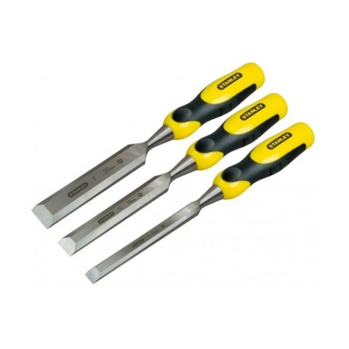 STANLEY® Dynagrip 3 Piece Strike Cap Wood Chisel Set