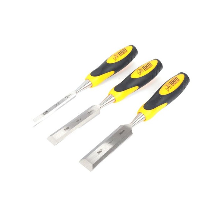 Ram Set of Three Bevel Edge Chisels & Case RAM0146