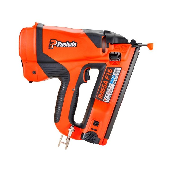Paslode IM65A F16 Angled Brad Nailer with Lithium Battery Complete in Case