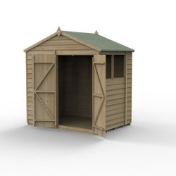 4LIFE Apex Shed 7 x 5 - Double Door - 2 Window Installation