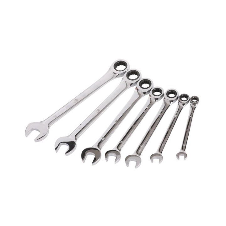 Ram 8-19mm Ratchet Combu Spanner Set