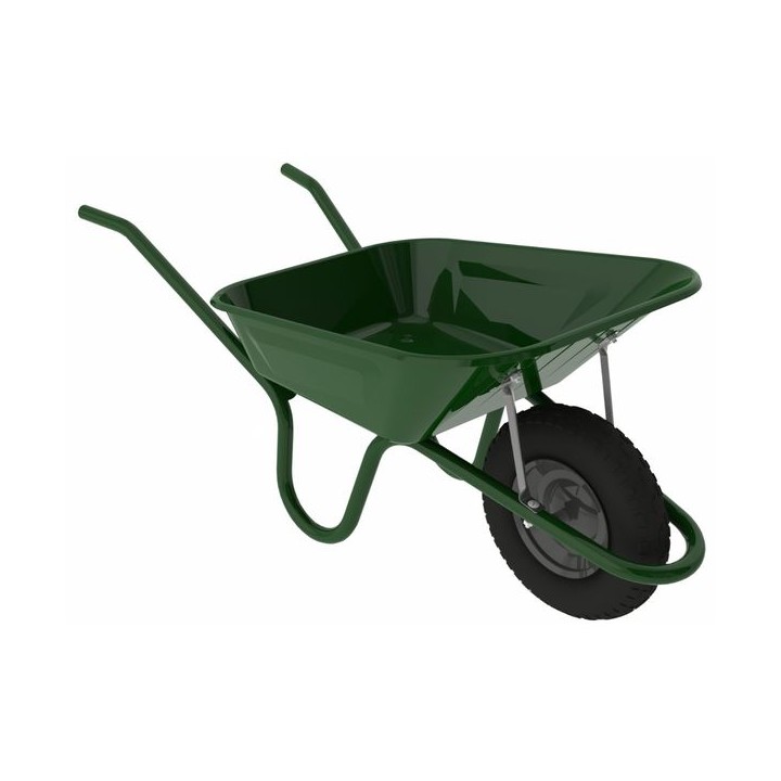 Haemmerlin Pre-Assembled Pneumatic Tyre Steel Wheelbarrow 90L