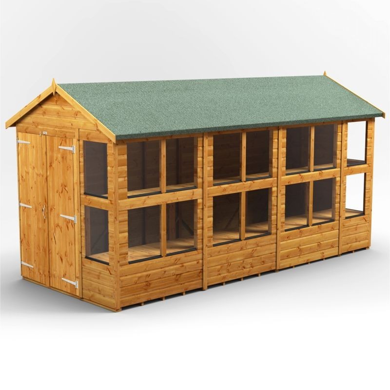 14 x 6 Power Apex Double Door Potting Shed 14 x 6 Power Apex Double Door Potting Shed