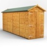 16 x 4 Power Windowless Apex Double Door