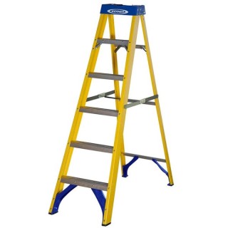 Werner 7160618 Fibreglass Stepladder 6 Tread
