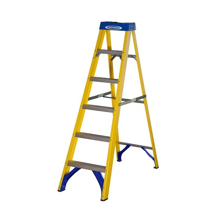 Werner 7160618 Fibreglass Stepladder 6 Tread