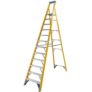Werner 7171218 Fibreglass Platform Stepladder 12 Tread