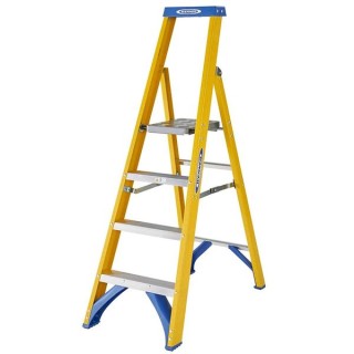 Werner 7170418 Fibreglass Platform Stepladder 4 Tread