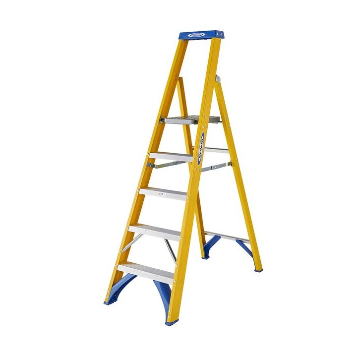 Werner 7170518 Fibreglass Platform Stepladder 5 Tread