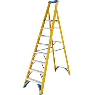 Werner 7170818 Fibreglass Platform Stepladder Trade 8 Tread