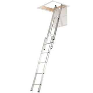Werner 76002 Loft Ladder 2 Section with Handrail