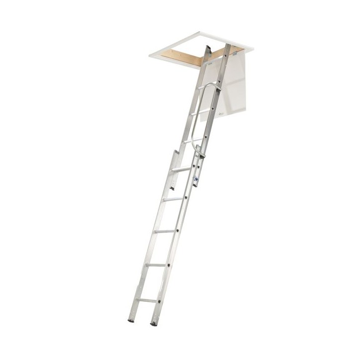Werner 76002 Loft Ladder 2 Section with Handrail