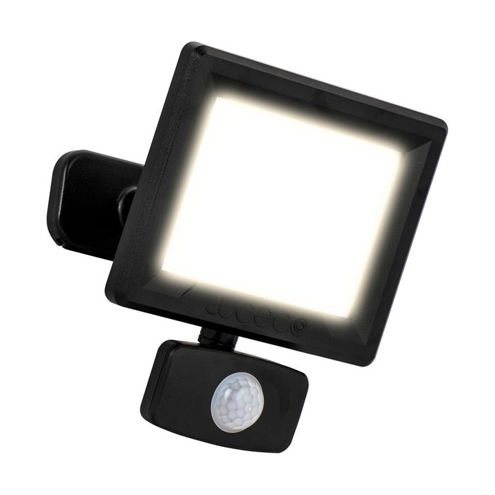 Luceco EFLD20B40P Eco Floodlight PIR Black