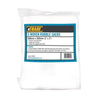 4Trade Prep Woven Rubble Sacks Pack 5