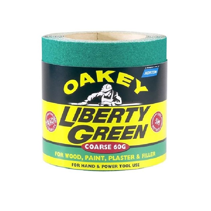 Oakey Liberty Green Roll P120 115mm x 5m