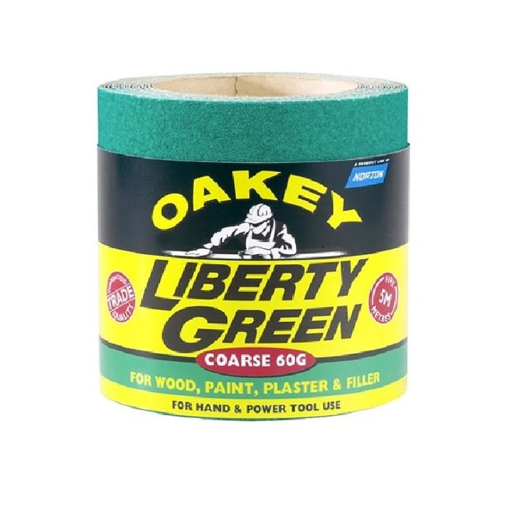Oakey Liberty Green Roll P60 115mm x 5m