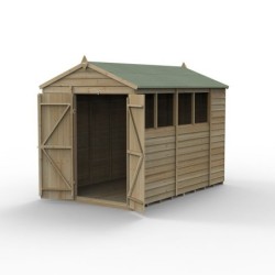 4LIFE Apex Shed 6 x 10 - Double Door - 4 Window Installation