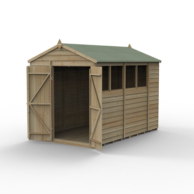4LIFE Apex Shed 6 x 10 - Double Door - 4 Window Installation