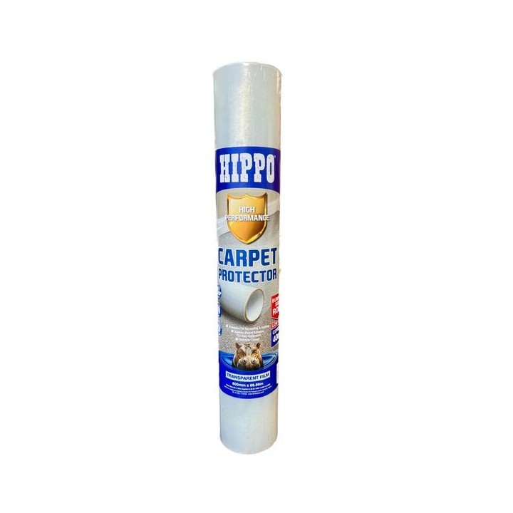 Hippo Carpet Protector 600mm x 66.67m Clear