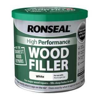 Ronseal 35305 Performance Wood Filler White 550g