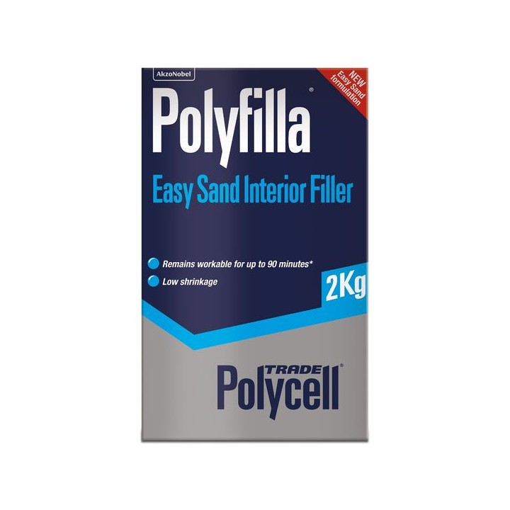 Polycell Polyfilla Easy Sand Interior Filler 2kg