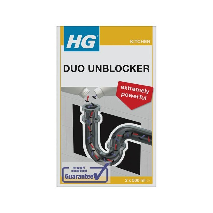 HG Extremely Powerful Duo Drain Unblocker 1L