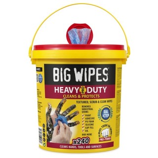 Big Wipes Heavy-Duty Pro+ wipes bucket of 240