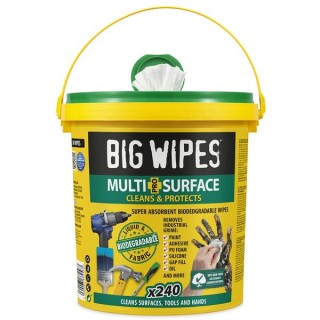 Big Wipes Multi-Surface Pro+ bio wipes bucket of 240