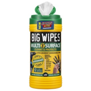 Big Wipes Multi-Surface Pro+ bio wipes tub of 80