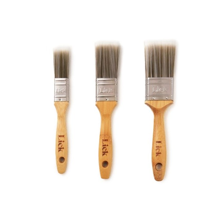 LickTools Flat Brush 3 Pack (1"