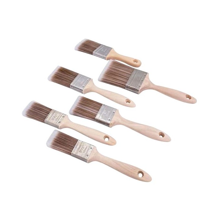 4Trade Flat Brush 6 Piece Set