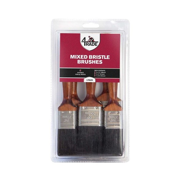 4Trade Brushes Pack of 5