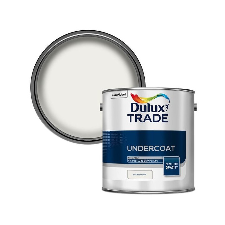 Dulux Trade Undercoat Paint 2.5L Brilliant White