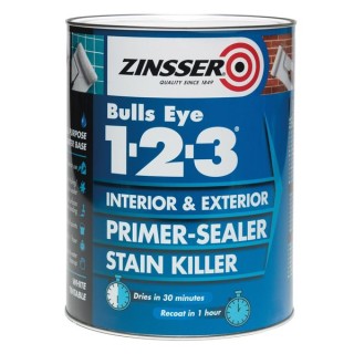 Zinsser Bullseye 1-2-3 Primer Sealer Stain Killer 5L