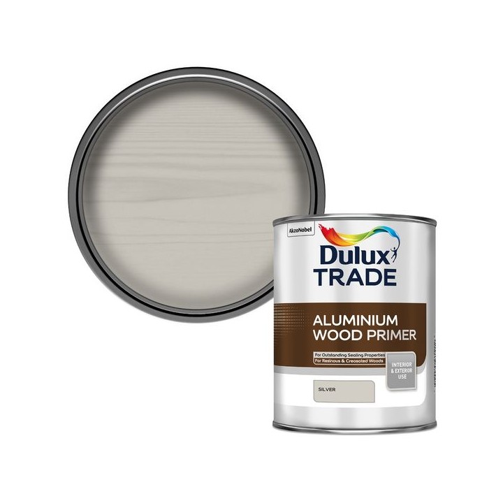Dulux Trade Aluminium Wood Primer 1L Silver