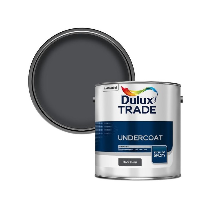 Dulux Trade Undercoat Paint Dark 2.5L Grey