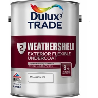 Dulux Trade Weathershield External Undercoat 5L Brilliant White