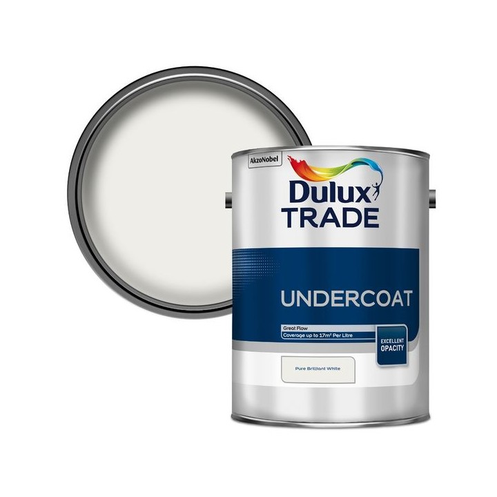 Dulux Trade Undercoat Paint 5L Brilliant White