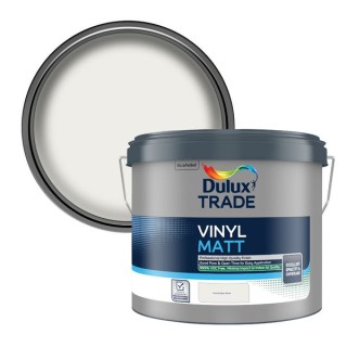 Dulux Trade Vinyl Matt 10L Pure Brilliant White